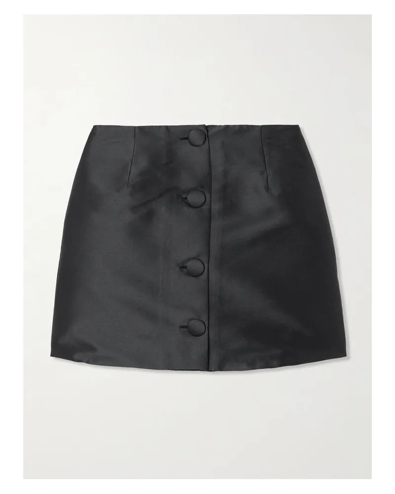 DESTREE Lucio Minirock Aus Faille - Schwarz Schwarz