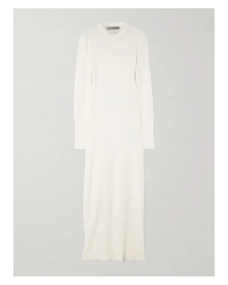 Proenza Schouler Lara Wandelbares Maxikleid Aus Bouclé Mit Cut-out - Weiß Weiß