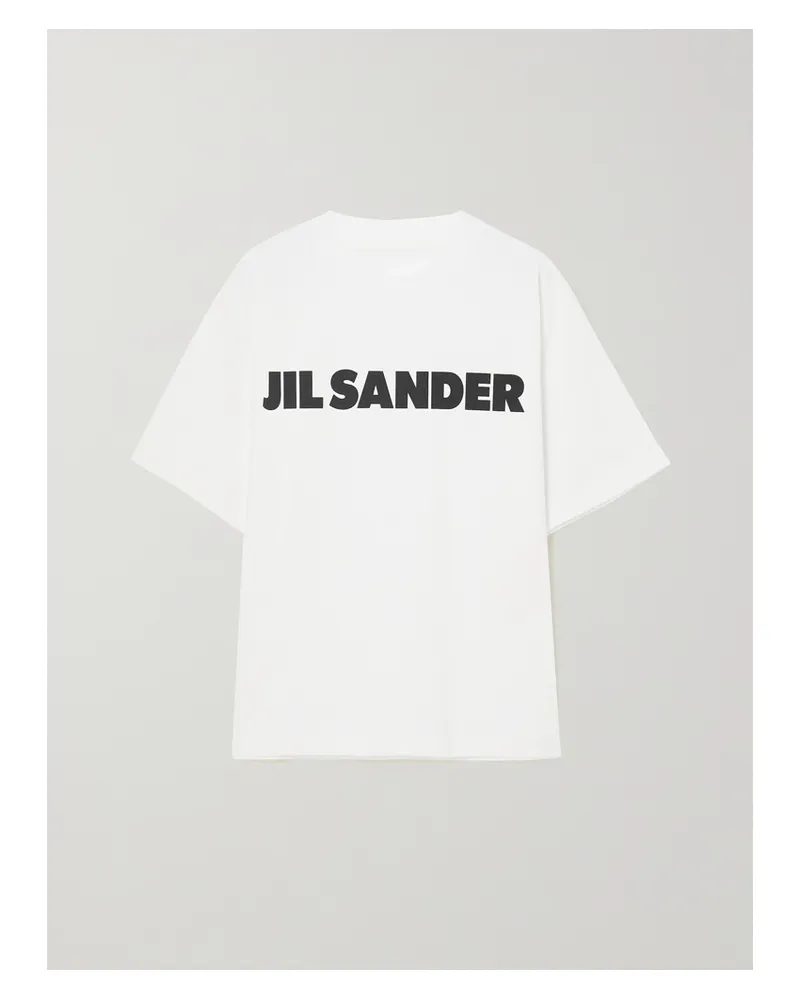 Jil Sander Printed Cotton-jersey T-shirt - Off-white Off-white
