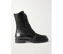 Tate Schnürstiefel Aus Leder - Schwarz