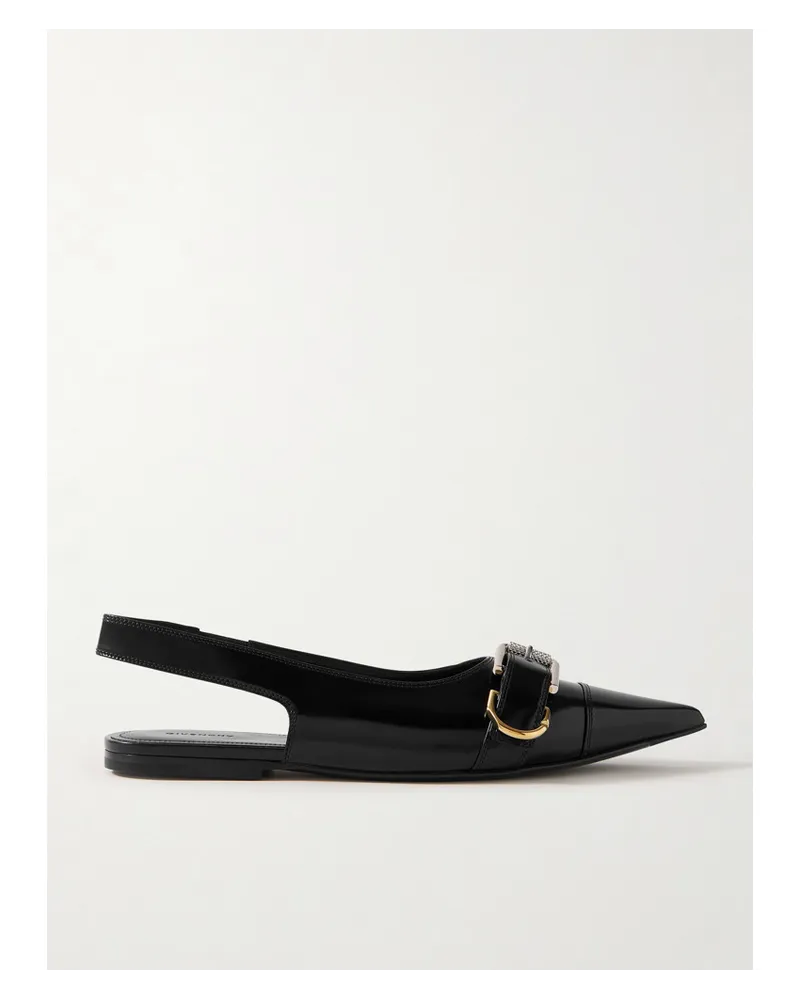 Givenchy Voyou Flache Slingback-schuhe Schwarz