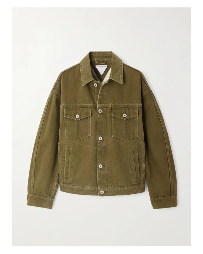 Bottega Veneta Jeansjacke - Grün Grün