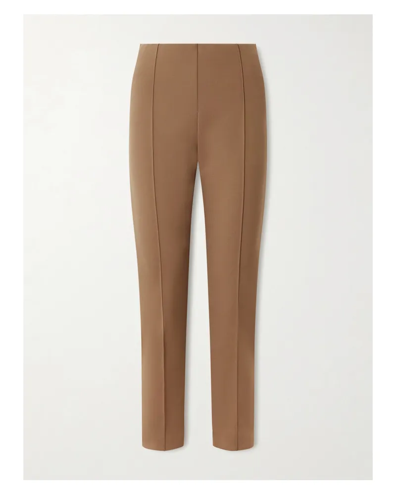Max Mara Pergola Jersey Tapered Pants - Brown Brown