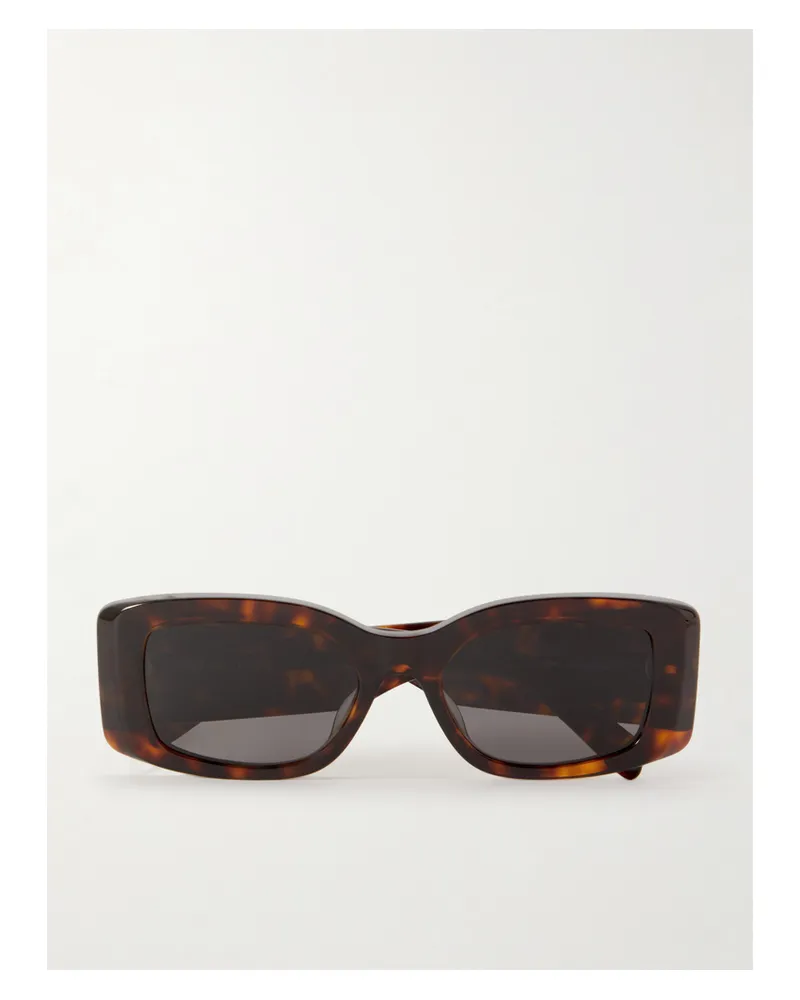 Celine Triomphe Oversized Square-frame Acetate Sunglasses - Tortoiseshell Tortoiseshell
