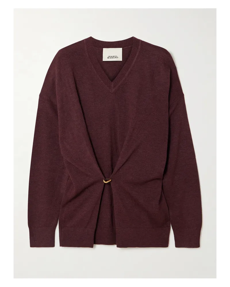Isabel Marant Chiraz Strickpullover Mit Verzierung - Burgunder Burgunder