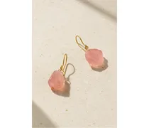 Ohrringe aus 18 Karat  mit Rosenquarzen
