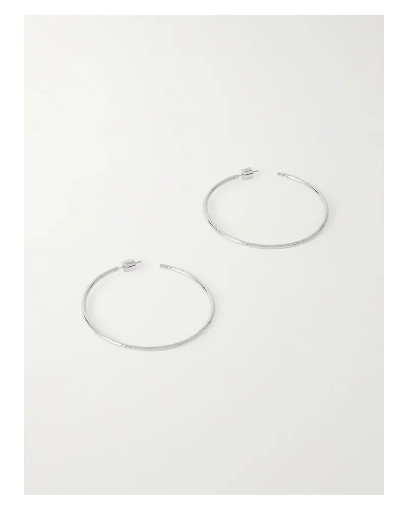 Jennifer Fisher Thread Rhodinierte Creolen, 5 Cm - Silber Silber