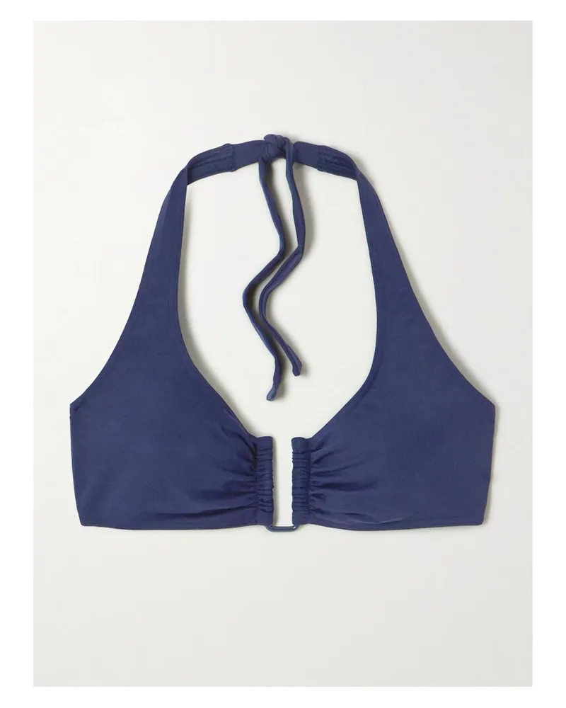 Eres Les Essentiels Dédicace Triangel-bikini-oberteil Mit Verzierung - Blau Blau