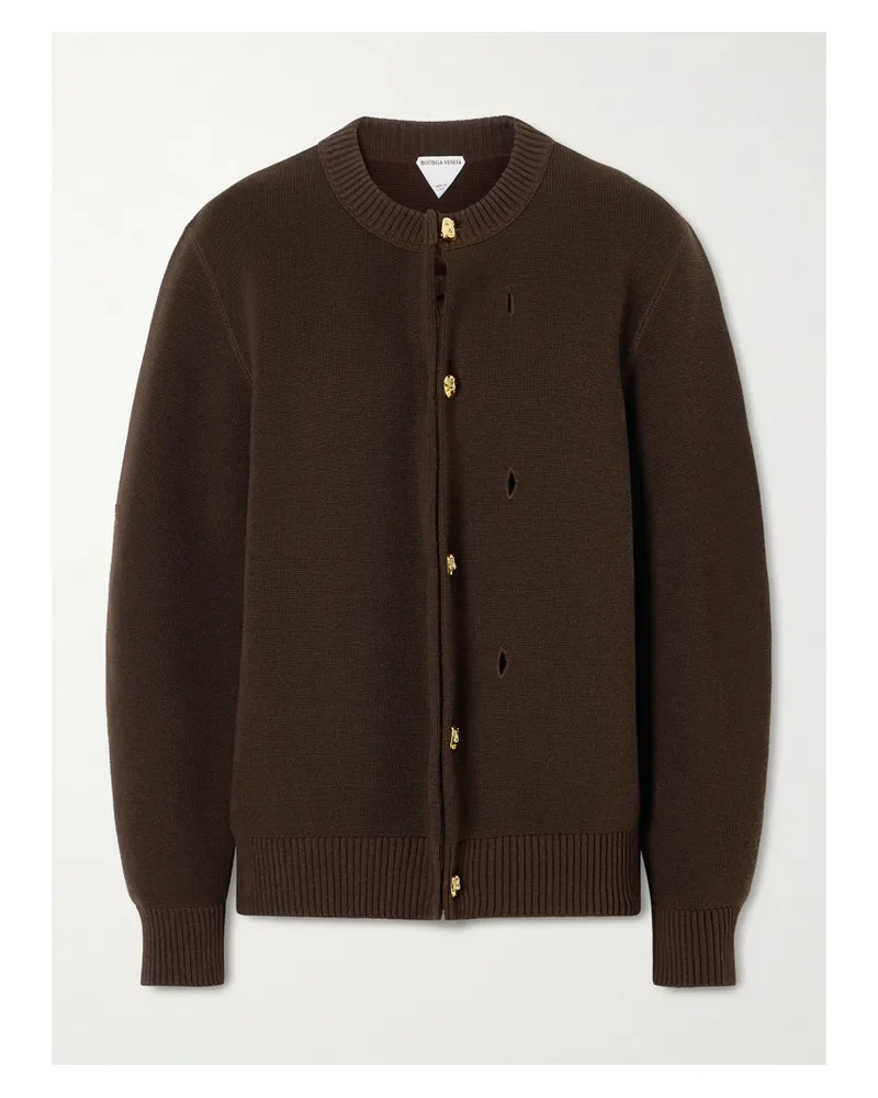Bottega Veneta Wool Cardigan - Brown Brown