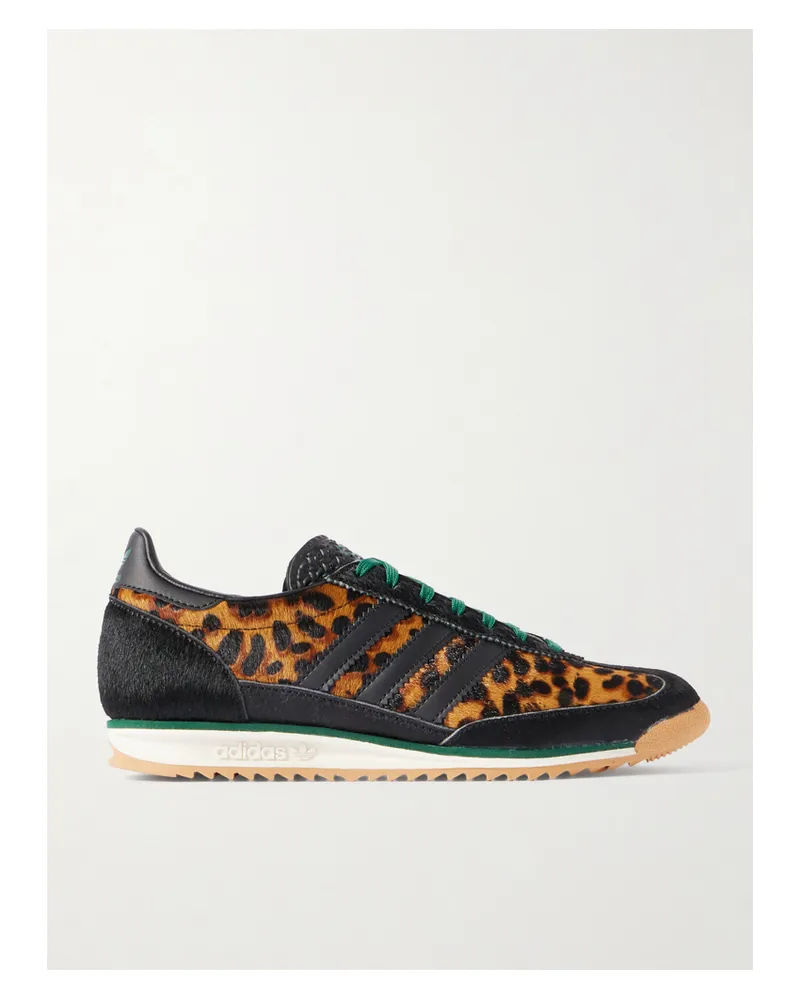 adidas Sl 72 Og Sneakers Aus Kalbshaar Mit Leopardenprint Und Lederbesätzen - Animal-Print Animal-print
