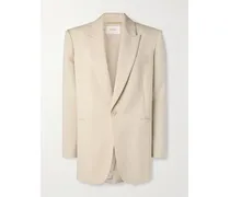 Oversized-blazer Aus Wolle - Neutral