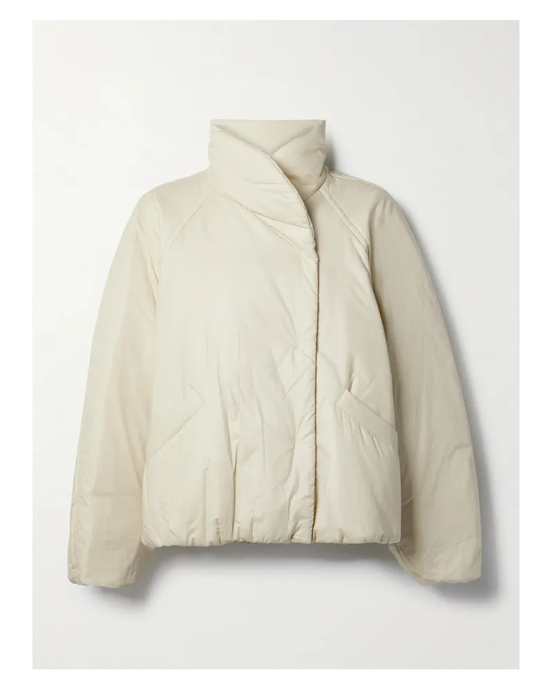Isabel Marant Dylany Doppelreihige Jacke Aus Wattiertem Shell Aus Einer Baumwollmischung - Ecru Ecru
