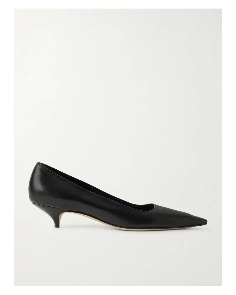 The Row Liisa Leather Pumps - Black Black