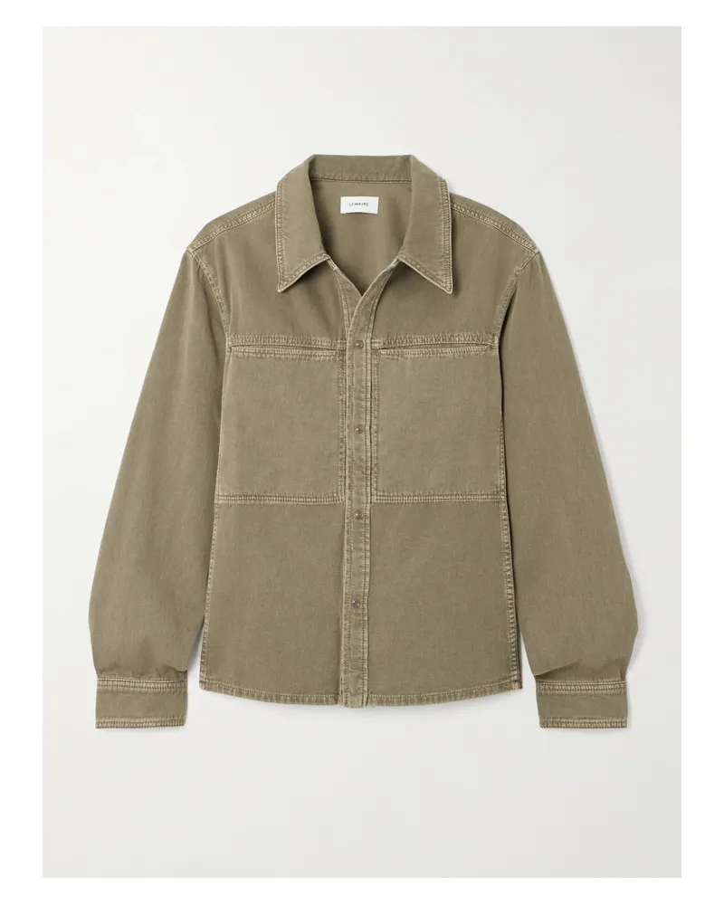 Christophe Lemaire Jeanshemd - Grün Grün