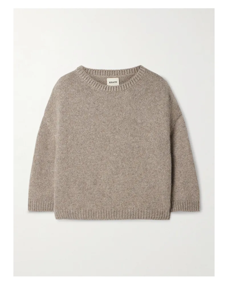 KHAITE Sabina Cashmere Sweater - Brown Brown