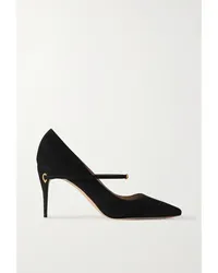 Jennifer Chamandi Lorenzo 85 Pumps aus Veloursleder Schwarz