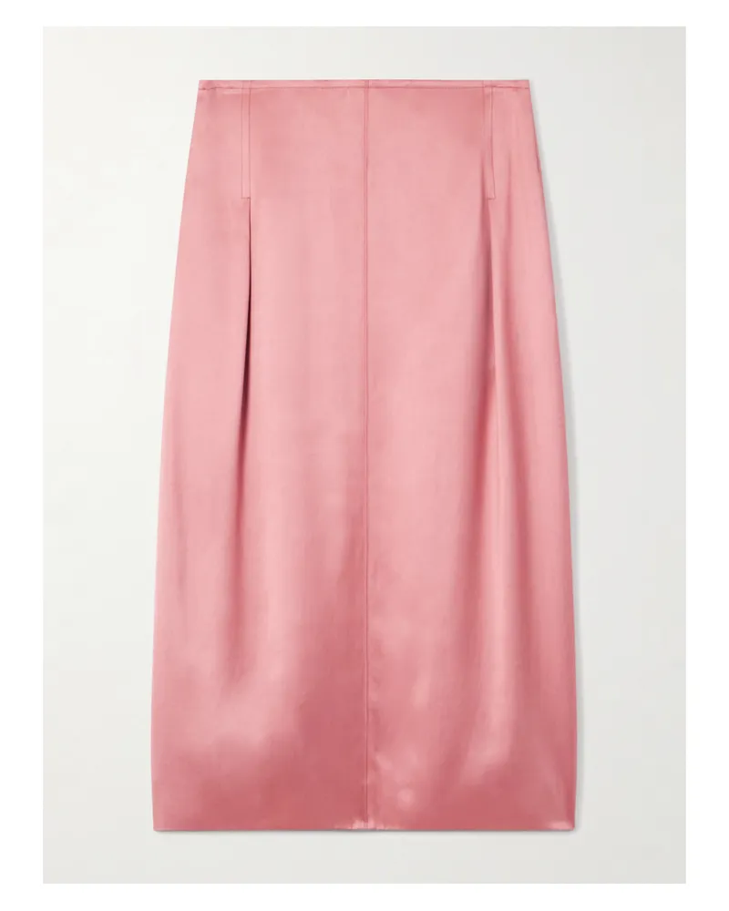 Lanvin Midirock Aus Satin Mit Falten - Pink Pink