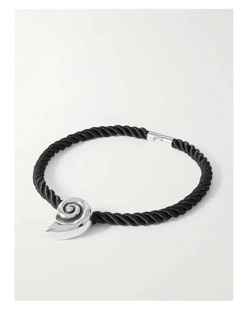 Sophie Buhai Nautilus Kordelkette Mit Details Aus Silber Silber