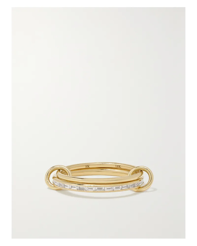 Spinelli Kilcollin Callisto Set Aus Zwei Ringen Aus 18 Karat Gold Mit Diamanten Gold