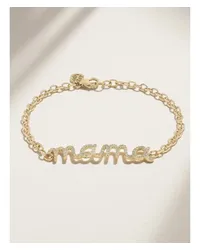 Sydney Evan Large Mama Script Armband aus 18 Karat Gold