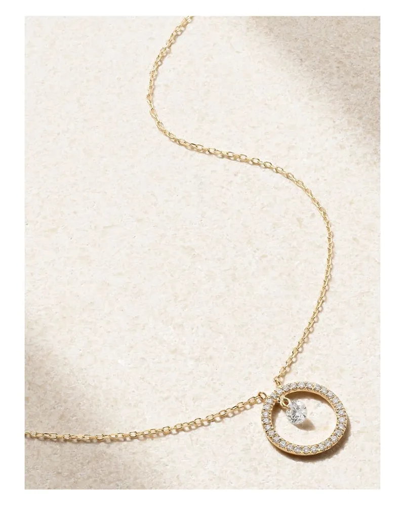 PERSEE Comic Strip Kette Aus 18 Karat Gold Mit Diamanten Gold