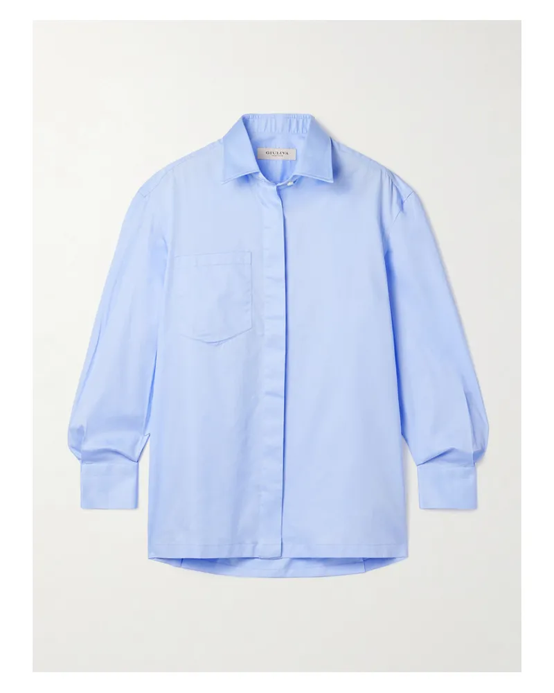 Giuliva Heritage Collection The Alba Hemd Aus Baumwolle - Blau Blau