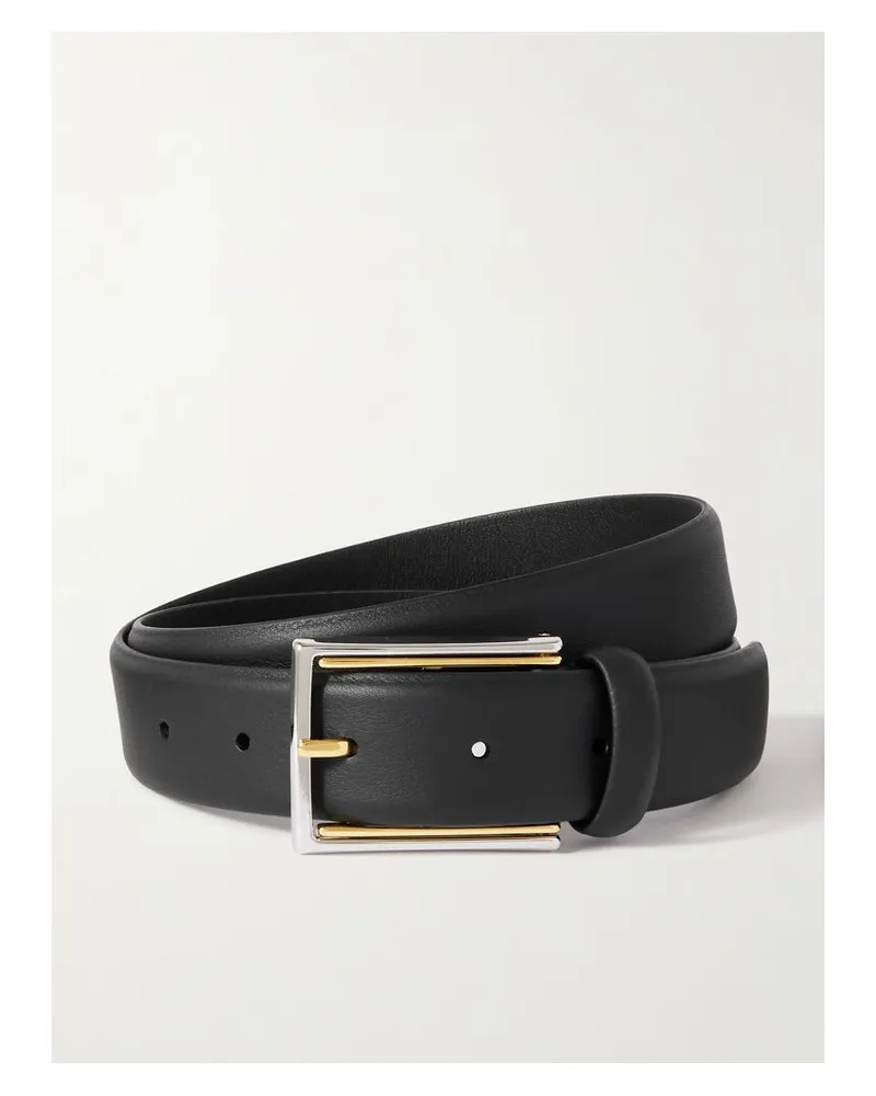 Anderson's Gürtel Aus Leder - Schwarz Schwarz