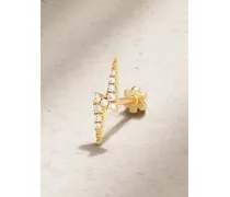 Lightning Bolt Einzelner Ohrstecker Aus 18 Karat Gold Mit Diamanten