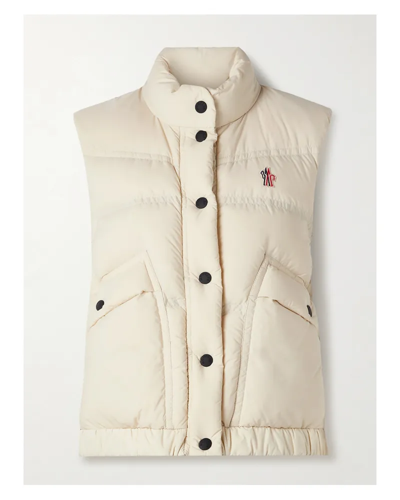 Moncler Baise Quilted Down Vest - White White