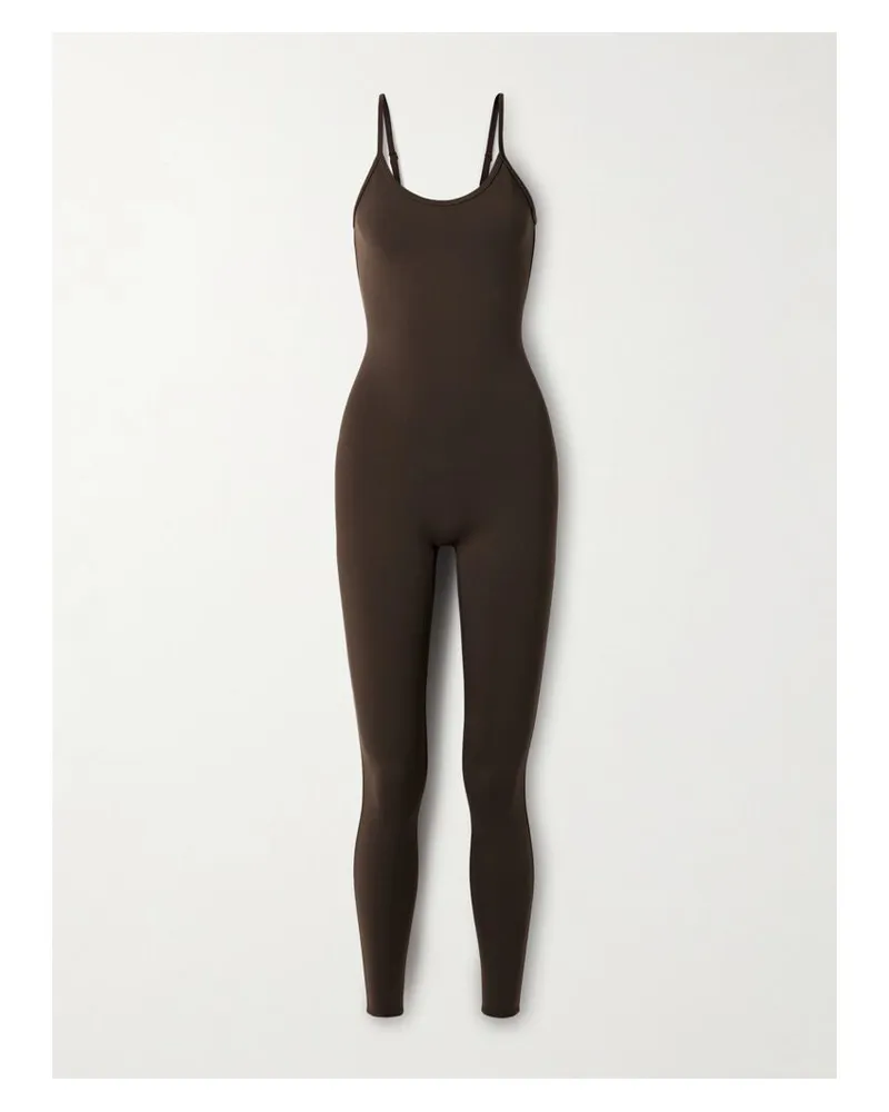 alo One And Done Jumpsuit Aus Airbrush-material - Braun Braun