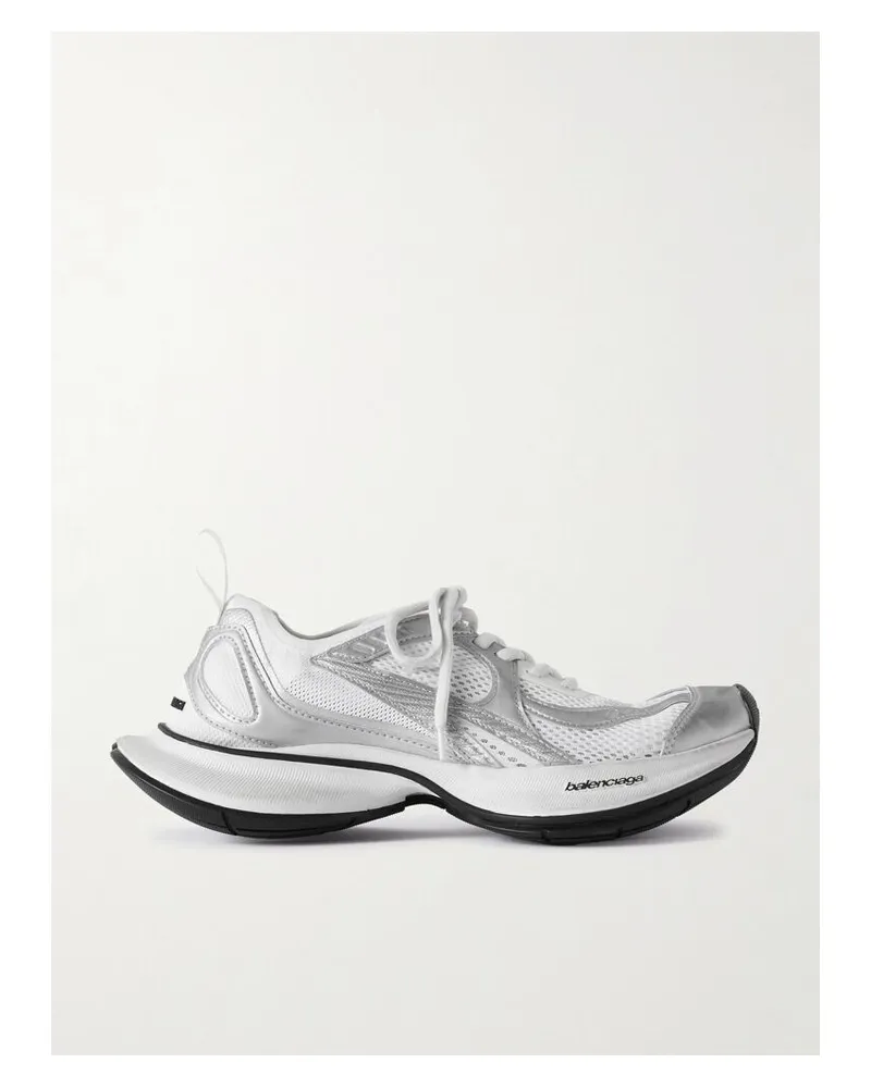 Balenciaga Circuit Sneakers Aus Mesh Und Gummi - Weiß Weiß