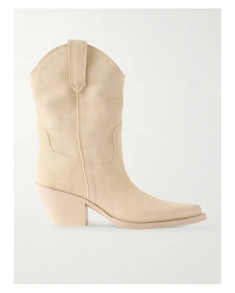 Paris Texas Dakota Suede Ankle Boots - Off-white Off-white