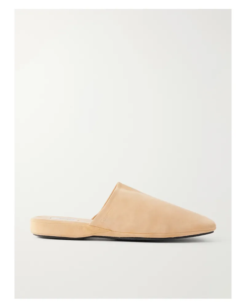 Calvin Klein Suede Slippers - Yellow Yellow