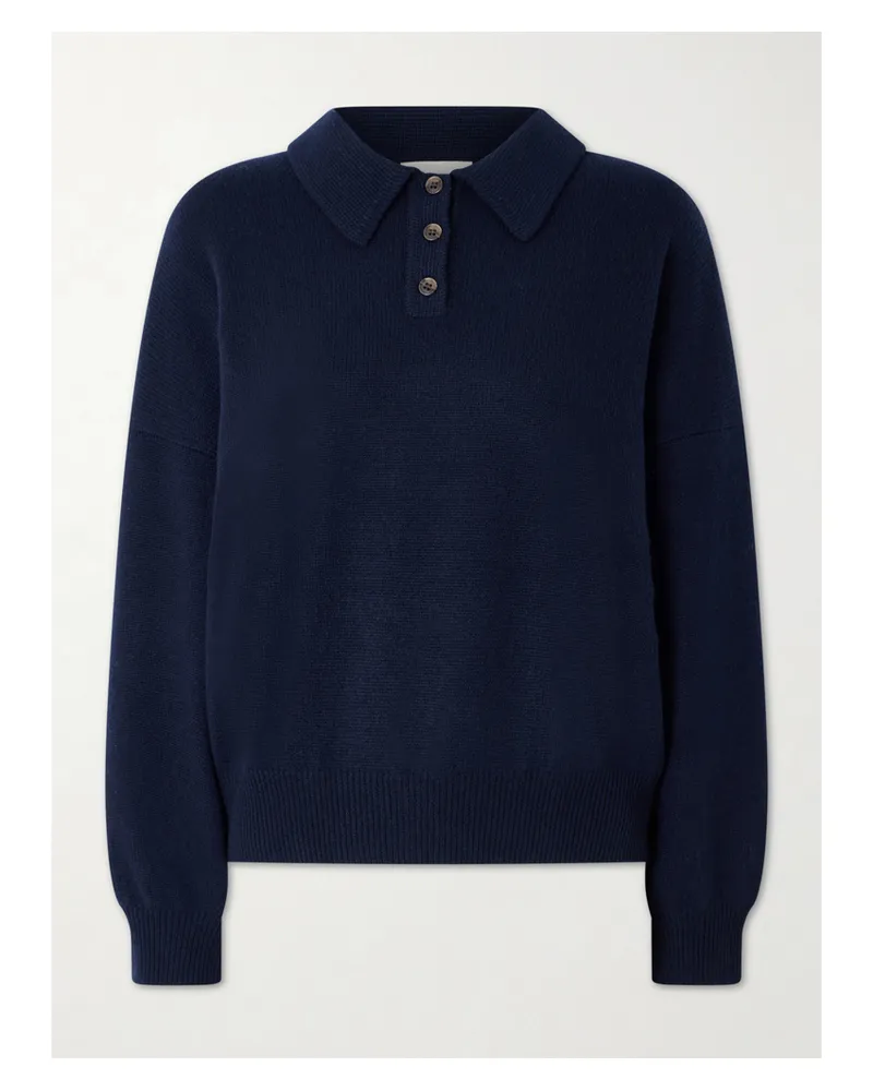 Lisa Yang Kaschmirpullover Mit Polokragen - Blau Blau