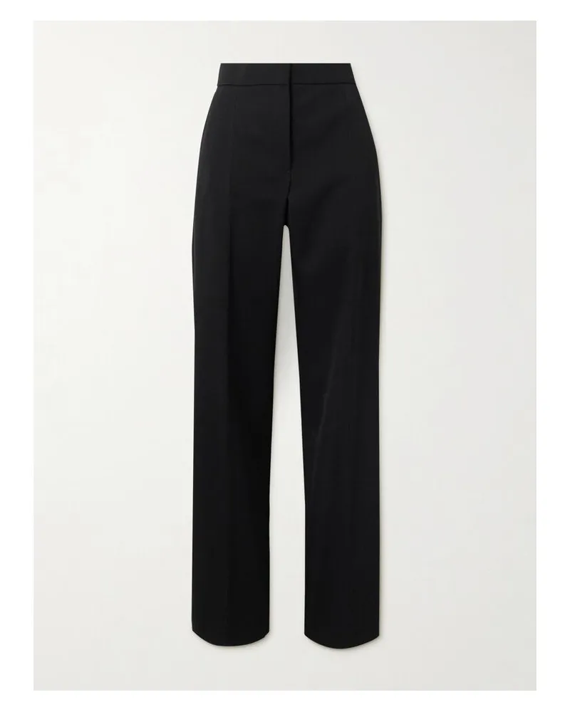Jil Sander Hose Mit Geradem Bein Aus Grain De Poudre Aus Wolle - Schwarz Schwarz