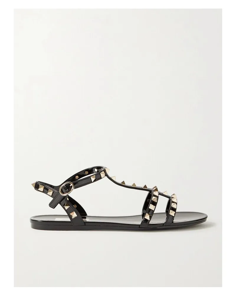 Valentino Garavani Valentino Garavani Rockstud Sandalen Aus Gummi - Schwarz Schwarz