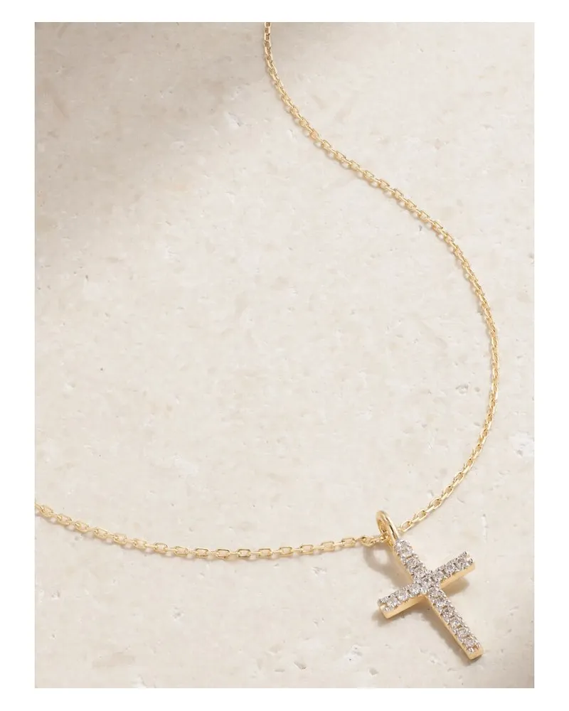 MATEO Kette Aus 14 Karat Gold Mit Diamanten Gold