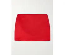 Minikleid Aus Seidengabardine - Rot