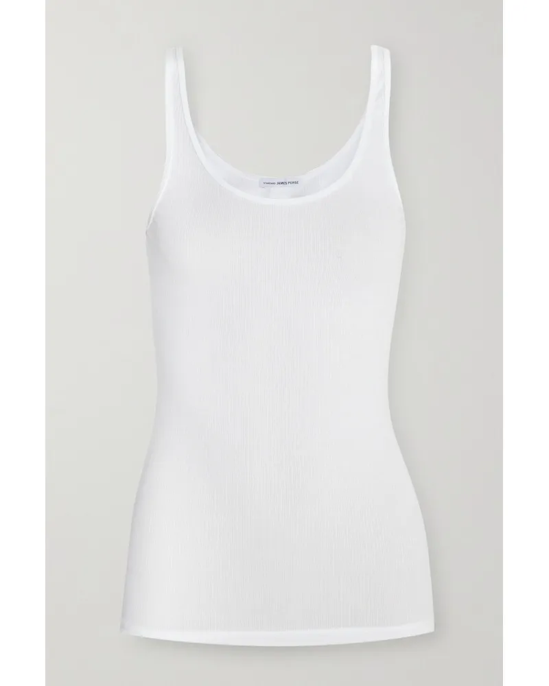 James Perse Daily Tanktop aus Gerippter Supima®-baumwolle Weiß