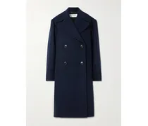 Doppelreihiger Oversized-mantel Aus Einer Wollmischung - Blau