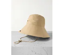 Cotton-gabardine Bucket Hat - Neutrals