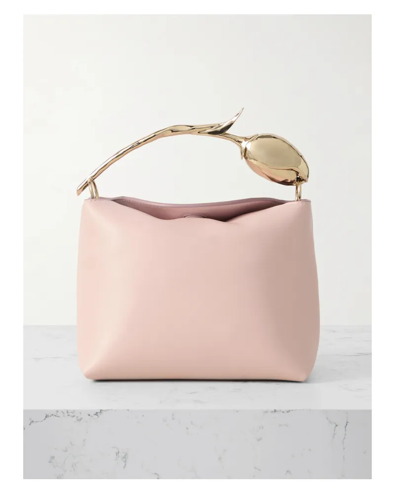 Erdem Bloom Mini Schultertasche Aus Leder - Pink Pink