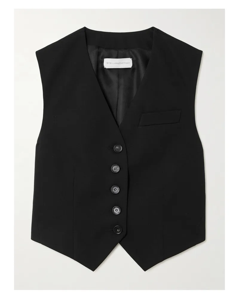 Stella McCartney Twill Vest - Black Black