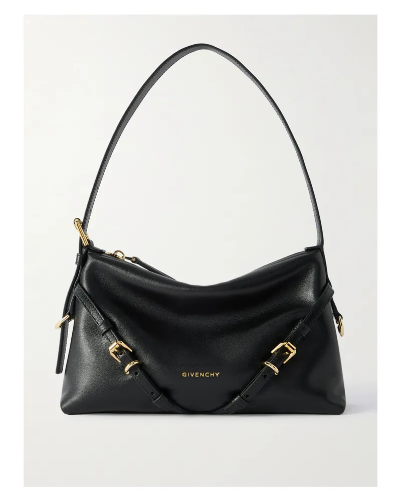 Givenchy Voyou Mini Leather Shoulder Bag - Black Black