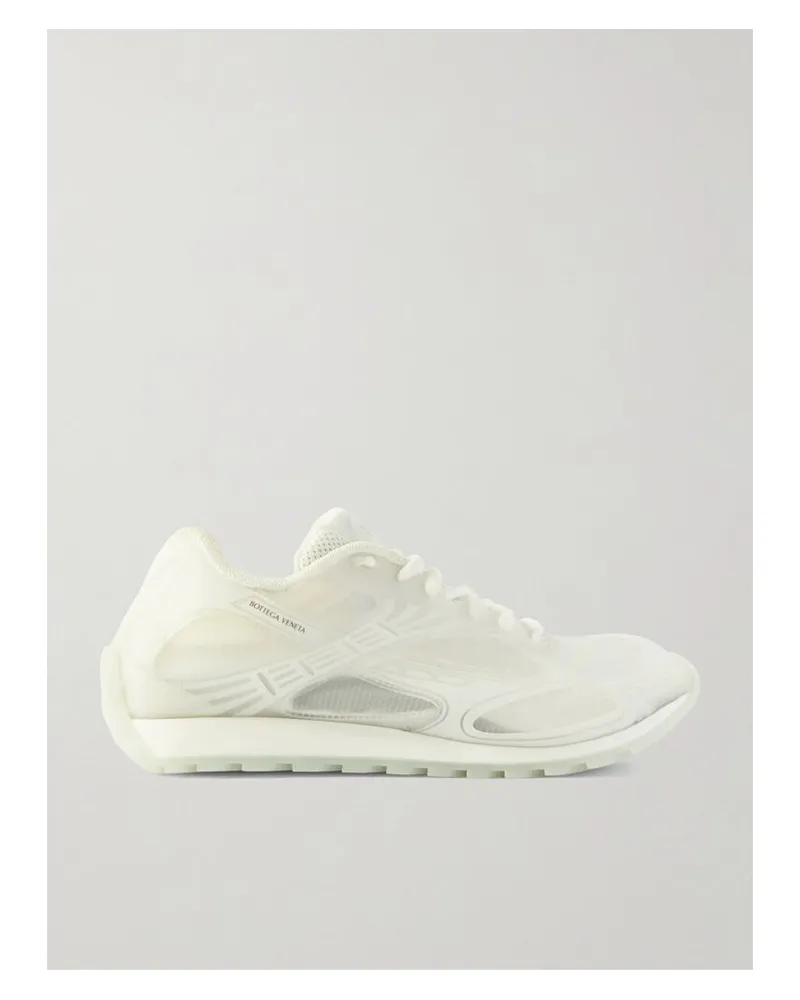 Bottega Veneta Orbit Sneakers Aus Gummi Und Mesh - Weiß Weiß