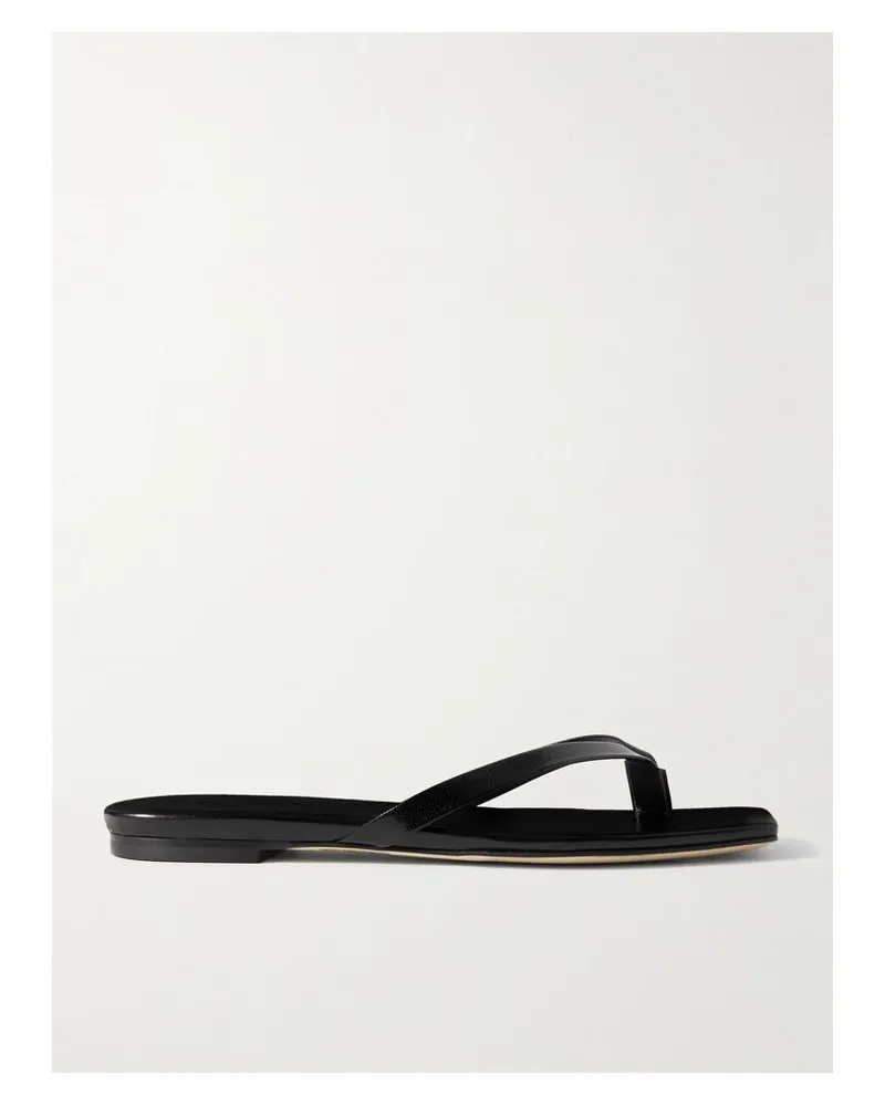 aeyde Renee Zehensandalen Aus Leder - Schwarz Schwarz