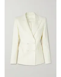 Blazé Milano First Class Charmer Doppelreihiger Blazer aus Wolle Creme