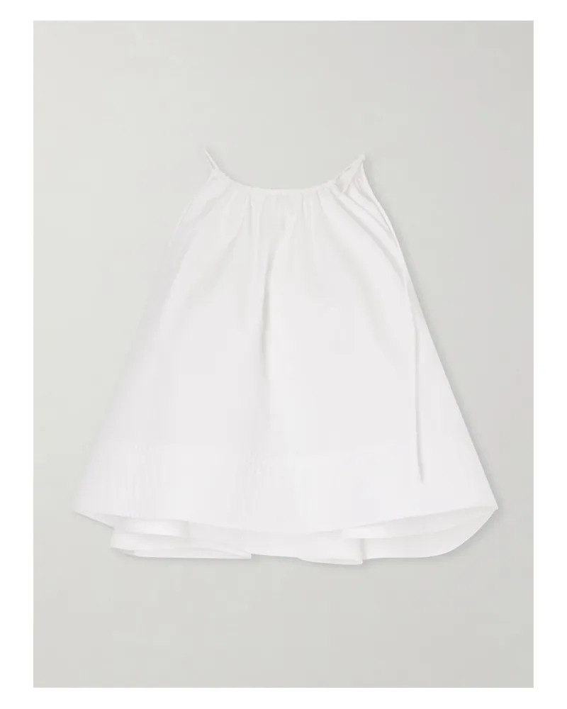 Stella McCartney Sleeveless Cotton-poplin Top - White White