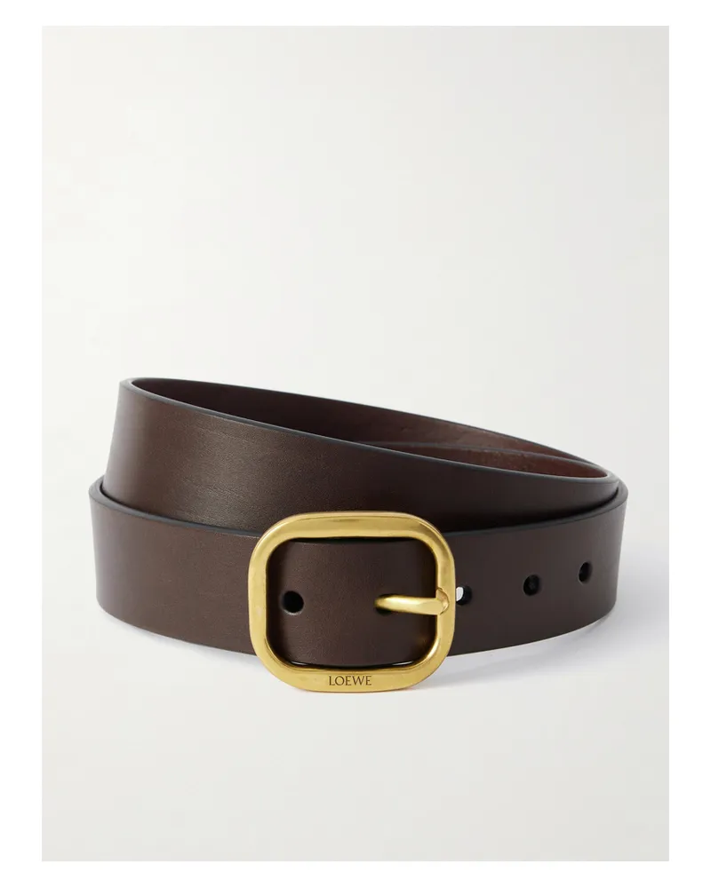 Loewe Leather Belt - Brown Brown