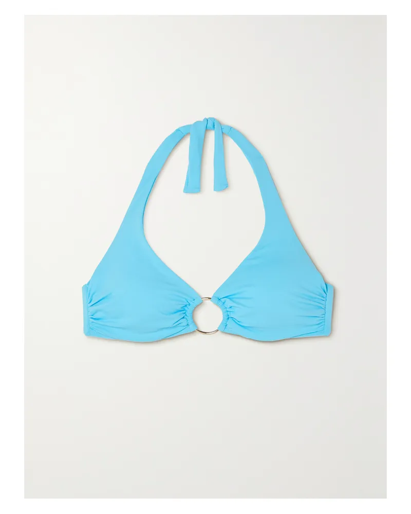 Melissa Odabash Brussels Neckholder-bikini-oberteil Mit Verzierung - Blau Blau